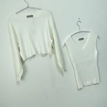 저스길리티 숏 니트 앙상블