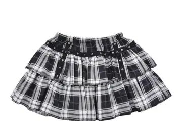 볼칸 & 아프로디티 블랙 티어드 비둘기 스커트