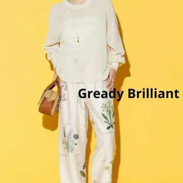 Gready Brilliant 와시 홀 의류 크루넥 니트