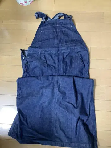 LAURA ASHLEY 데님 오버롤 스커트