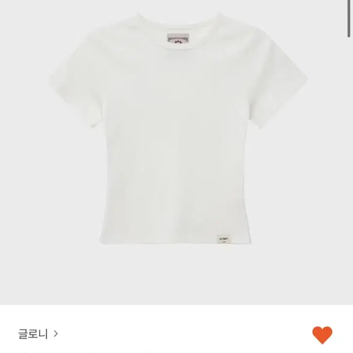 ★GLOWNY★ G CLASSIC RIB TEE WHITE GY23CLBTS001WH G CLASSIC RIB TEE (WHITE) - GLOWNY