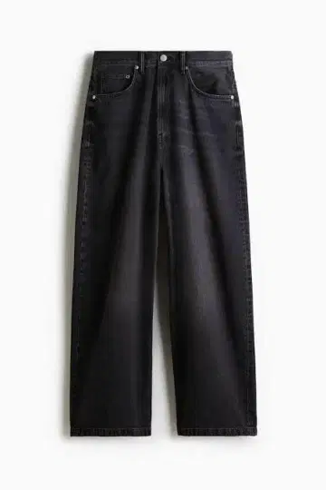 초레어 인기 H&M 슈퍼 배기 데님 블랙 h&m 슈퍼 배기 데님