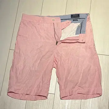 Ralph Lauren 린넨 숏 팬츠 사이즈 28 린넨 100% 핑크