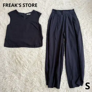FREAKS STORE 셋업 네이비 S 린넨 혼방