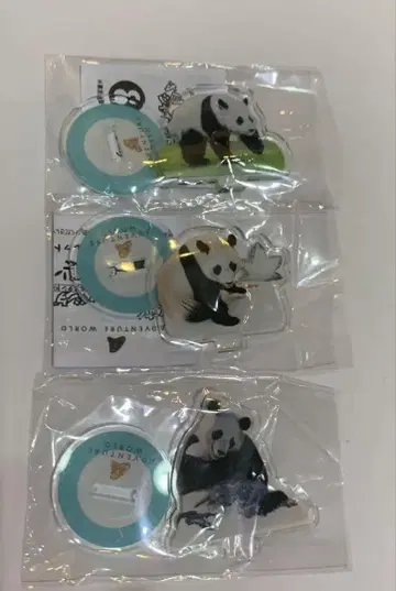 어드벤처 월드 아크릴 스탠드 가챠 3개 세트