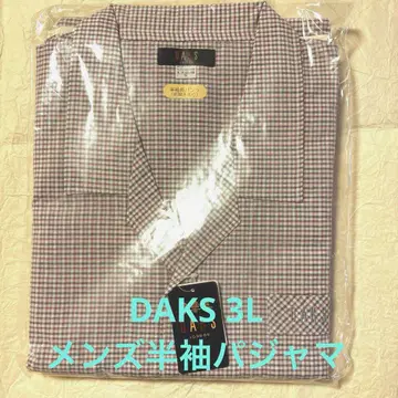 DAKS 남성용 반팔 롱 바지 파자마 (3L)