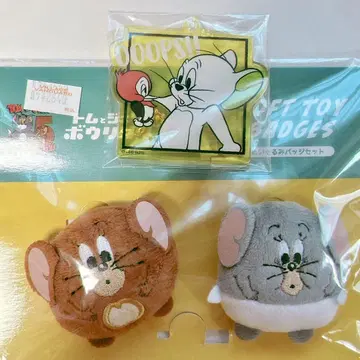 톰과 제리 볼링 봉제 인형 배지 태피 볼링 마스코트
