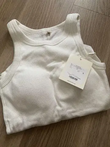C/L Fluffy 패드 in 아메슬리 탱크 (화이트, M)
