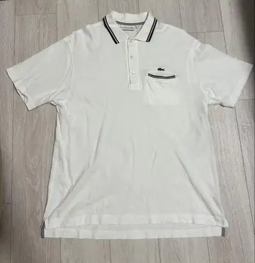 Lacoste 화이트 피케 셔츠