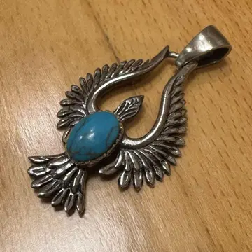 이글 모티브 터콰이즈 탑 sv925