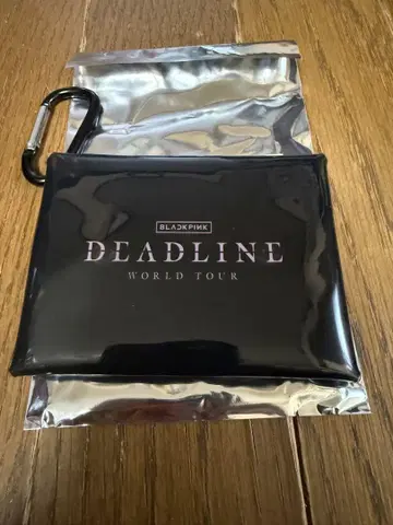 BLACKPINK DEADLINE LOGO 클리어 파우치 블랙