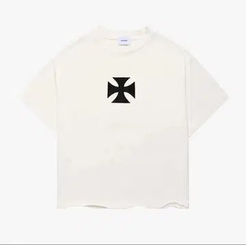 ASKYURSELF 크로스 패치 빈티지 티셔츠