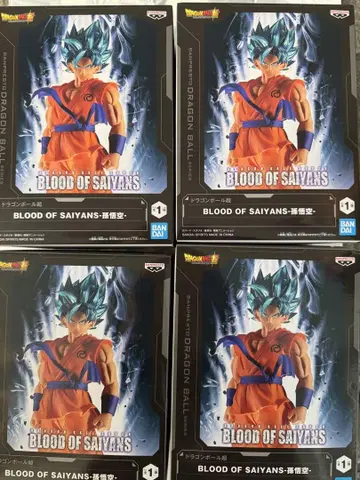 드래곤볼 슈퍼 피규어 BLOOD OF SAIYANS 손오공 4개