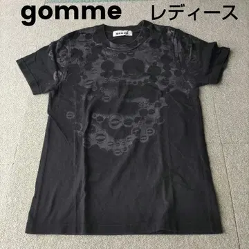 gomme 반팔 티셔츠 여성용 블랙
