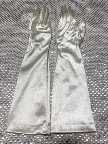 웨딩 장갑 새틴 롱 장갑 결혼식 40cm