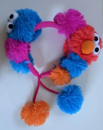 컬러풀 폼폼 머리띠