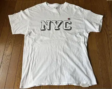 챔피온 레어 NYC 프린트 티셔츠 L