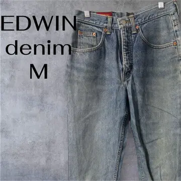 EDWIN M 라이트 블루 스트레이트 레그 데님