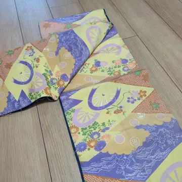 순수 실크 후쿠로 오비 리버서블, 시츠케 포함