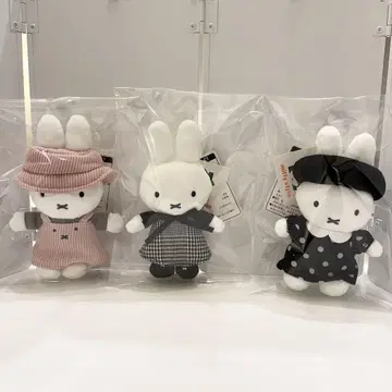 [미사용 새상품] 미피 유라쿠초 팝업 한정 상품 마스코트 3종 세트