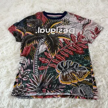 Desigual 트로피컬 패턴 티셔츠 L 사이즈