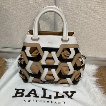 BALLY 발리 핸드백 파피용 백 소가죽 실크