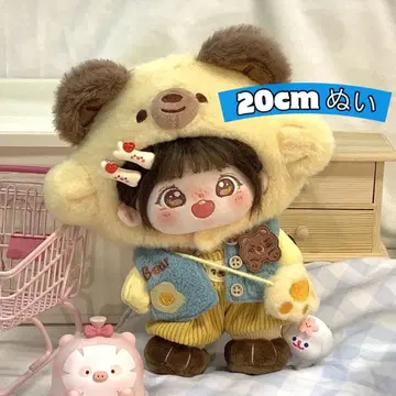 20cm 봉제 인형 의류 코스튬 옷 갈아입기 5종 세트 곰돌이