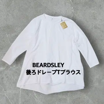 BEARDSLEY 비어즐리 뒷면 드레이프 T 블라우스 F 사이즈 아이보리
