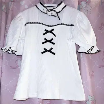 MA*RS 하트 벨트 골지 탑