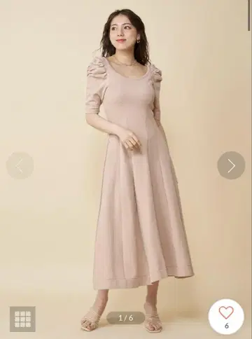 로얄 파티 파워 숄 니트 플레어 원피스