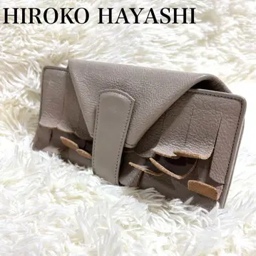 히로코 하야시 HIROKO HAYASHI 플랜지 장지갑 베이지