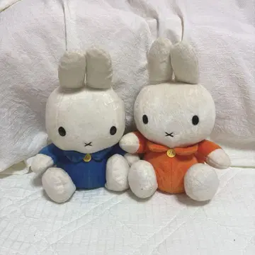 미피 봉제 인형 2개 레트로 빈티지