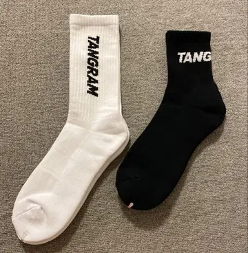 [새상품] TANGRAM 로고 삭스 2켤레 세트