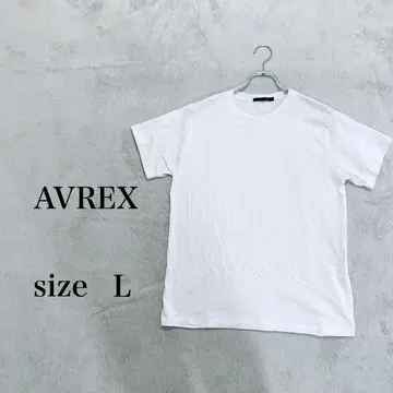AVREX 아비렉스 화이트 티셔츠 L 사이즈 남성용
