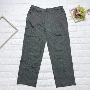 ZARA 슬랙스 팬츠 다크 그레이 M 사이즈 비스코스 혼방 슬랙스