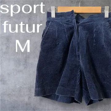 sport futur 네이비 코듀로이 숏 팬츠 여성용