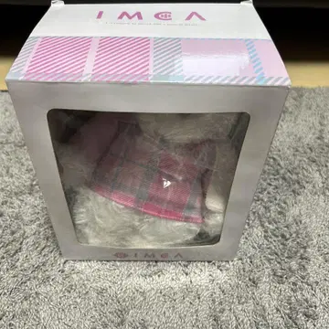 IMGA 체크 무늬 봉제 인형 약 20cm