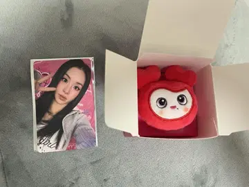 TWICE 봉제 인형 반지 채영 팝업 1만 엔 혜택 트레이딩 카드