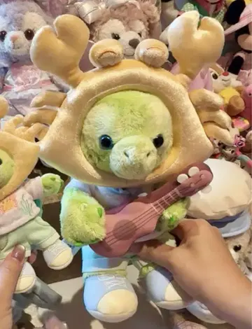 상하이 디즈니 여름 오멜 게 게 봉제 인형 키체인