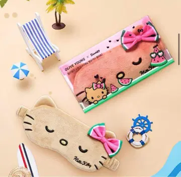 올리브영 한국 한정판 산리오 일광화상 키티 안대