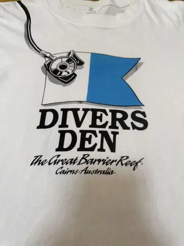 기업 티셔츠 다마시에 divers den 빈티지 구제 의류