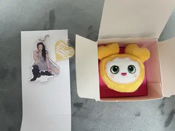 TWICE 봉제 인형 반지 아크릴 참 지효 팝업