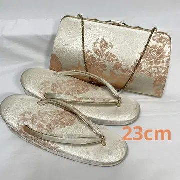 C121 긴와시 마크 조리 23cm 백 세트 기모노