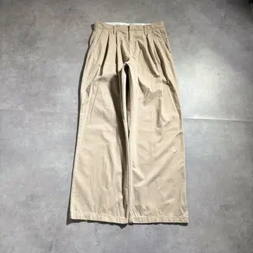 구제 의류 90년대~ 올드 네이비 초와이드 슬랙스 베이지 코튼