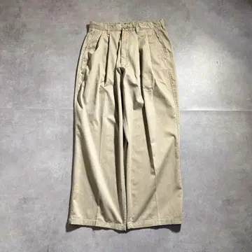 구제 의류 THE FOUNDRY SUPPLY 초와이드 투 턱 슬랙스