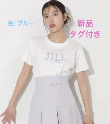 질 바이 질 스튜어트 티셔츠 오가닉 자수 로고 티셔츠 여성용