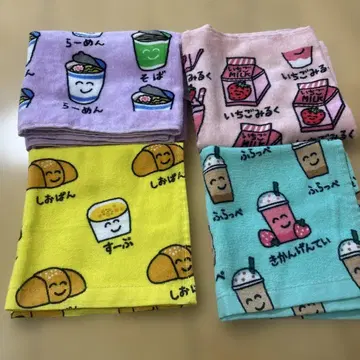 오에카키 씨 손수건 2장 & 타월 2장 묶음 판매