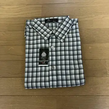 미사용 새상품 Dylan 그레이 계열 체크 울 긴팔 셔츠 사이즈 L