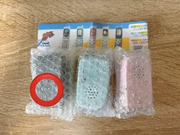 추억의 피처폰 마스코트 가챠가챠 정말로 녹음 재생! 블랙