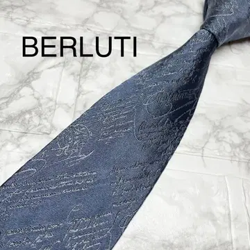 BERLUTI 벨루티 넥타이 캘리그래피 수트 다크 블루
